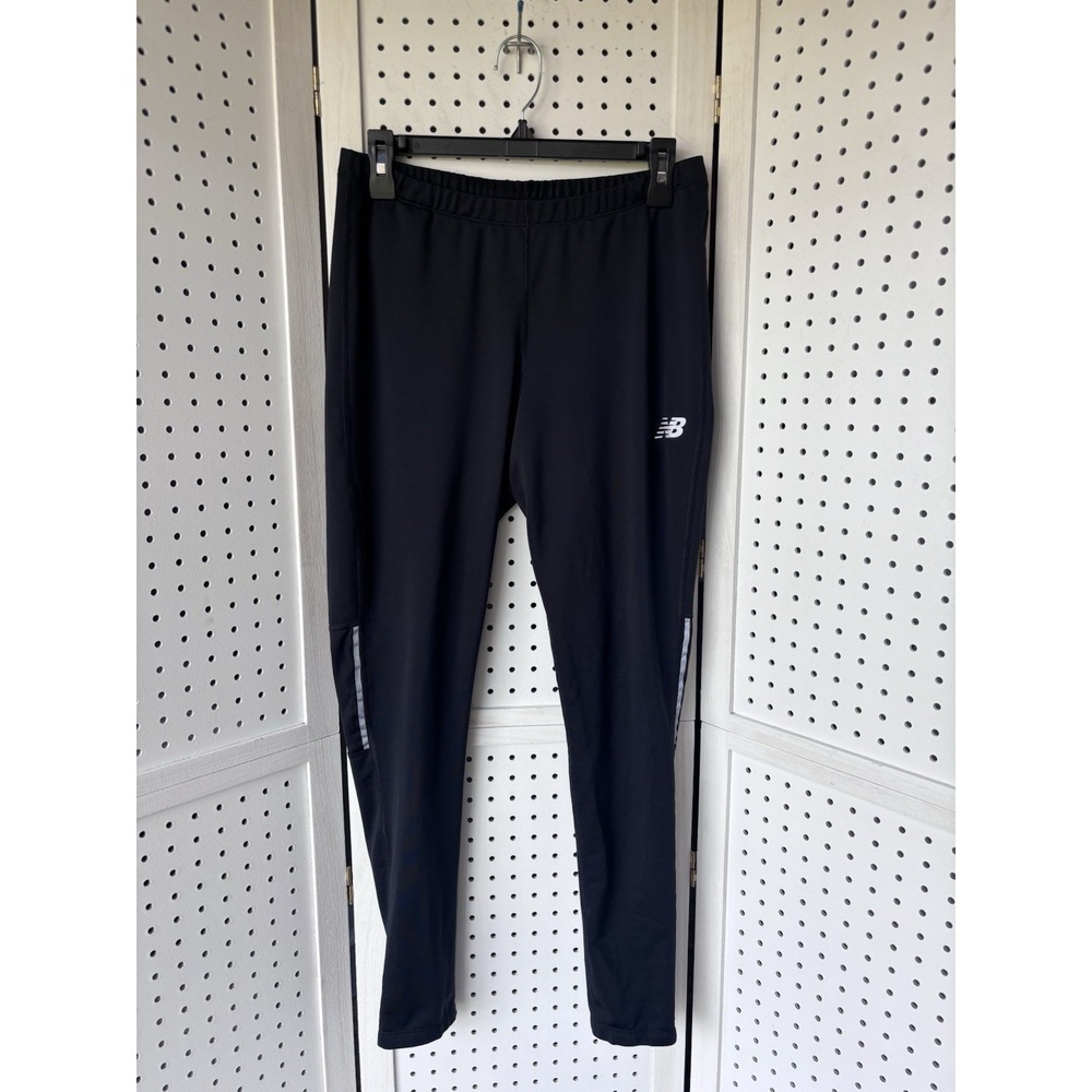 New Balance NB Dry Pants Mens Large Black Running Tights Compression Activewear